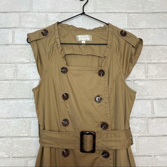 Anthropologie Moulinette Soeurs Khaki Trench Dress 6 - Picture 3 of 7